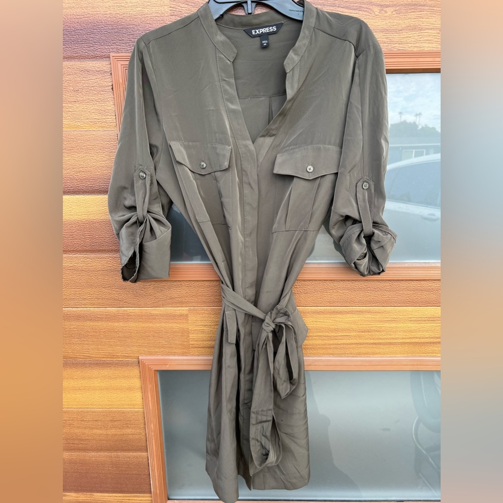 Olive green dress